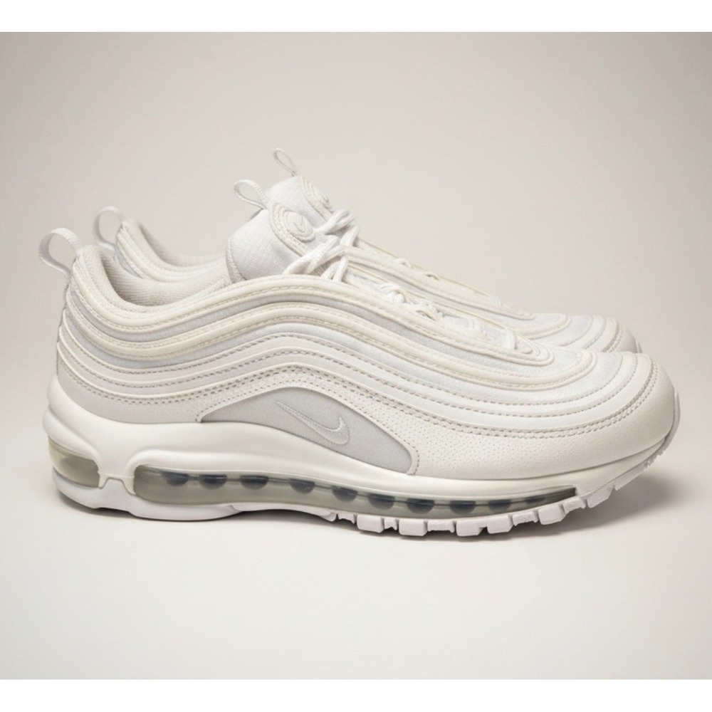 Nike Air Max 97 GS Triple White Sneakers 921522-104 Womens 7.5 Youth 6Y